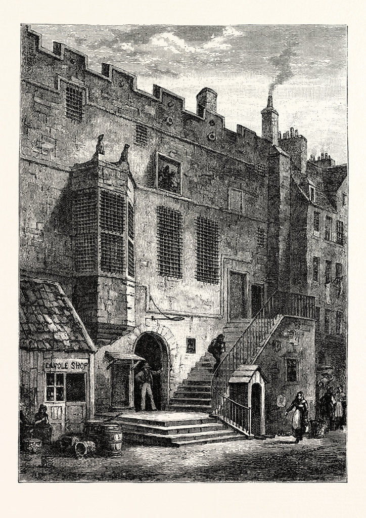 Detail of Edinburgh: The Old Tolbooth 1820 Leith by Anonymous