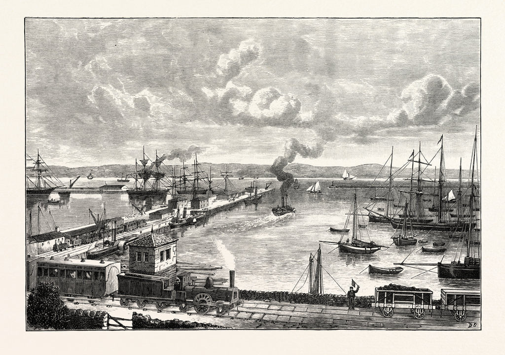 Detail of Edinburgh: Granton Harbour and Pier by Anonymous