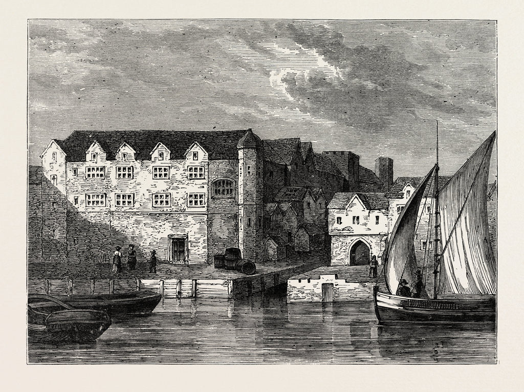 Detail of Bridewell in 1666 London by Anonymous
