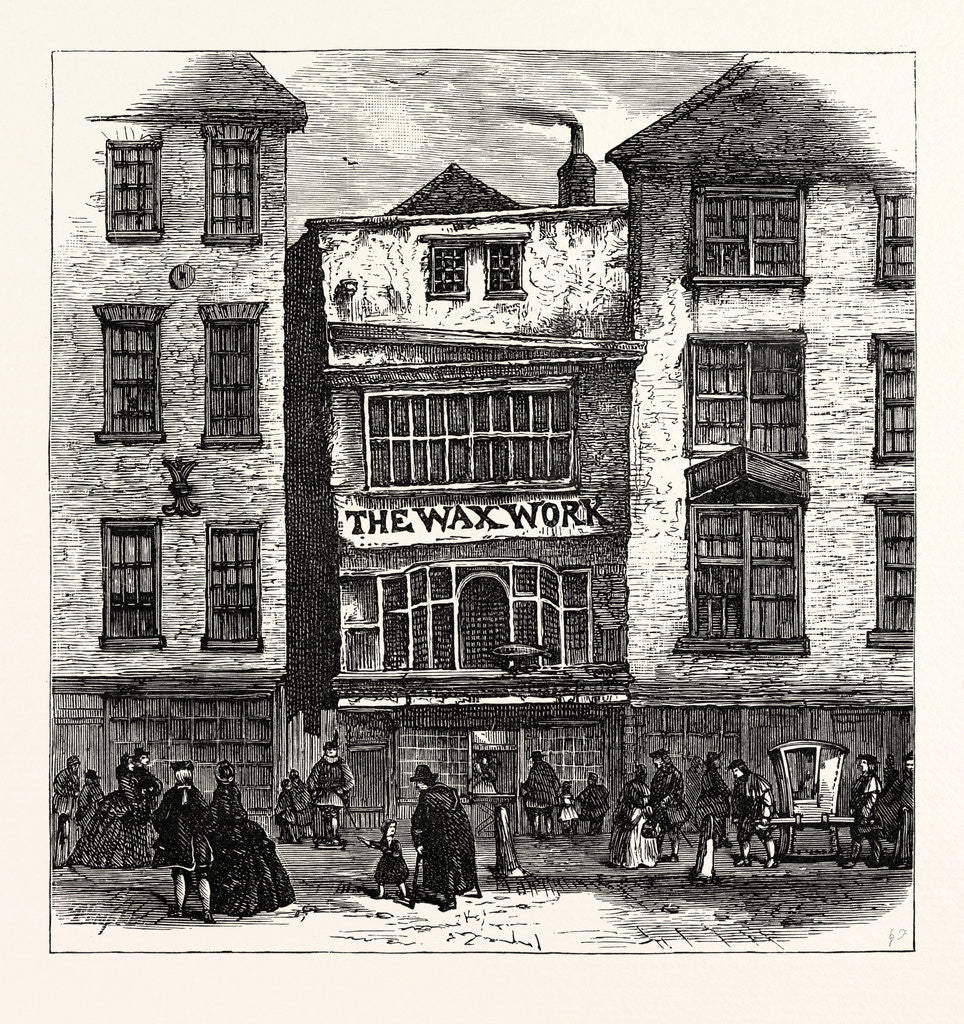 Detail of Mrs. Salmon's Waxwork Fleet Street: Palace of Henry VIII. And Cardinal Wolsey London by Anonymous