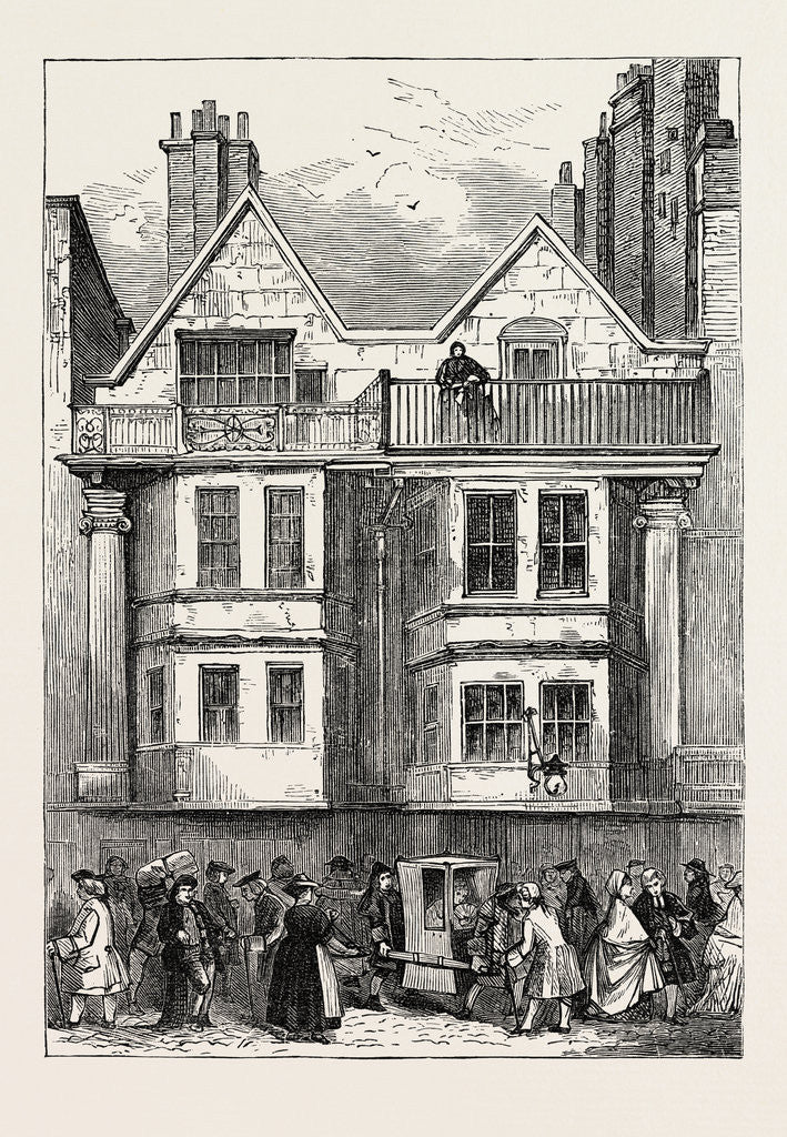 Detail of Old Houses in Fleet Street Near St. Dunstan's Church London by Anonymous