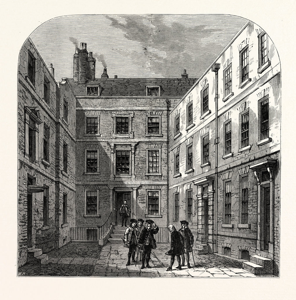Detail of The Royal Society's House in Crane Court London by Anonymous