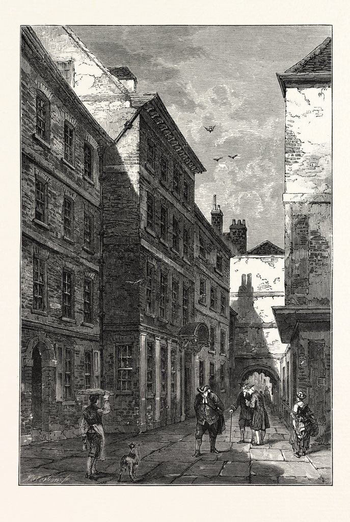 Detail of Dr. Johnson's House in the Temple 1780 London by Anonymous