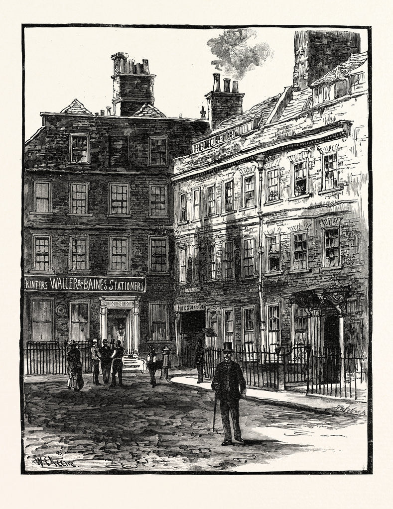 Detail of Dr. Johnson's House in Gough Square London by Anonymous