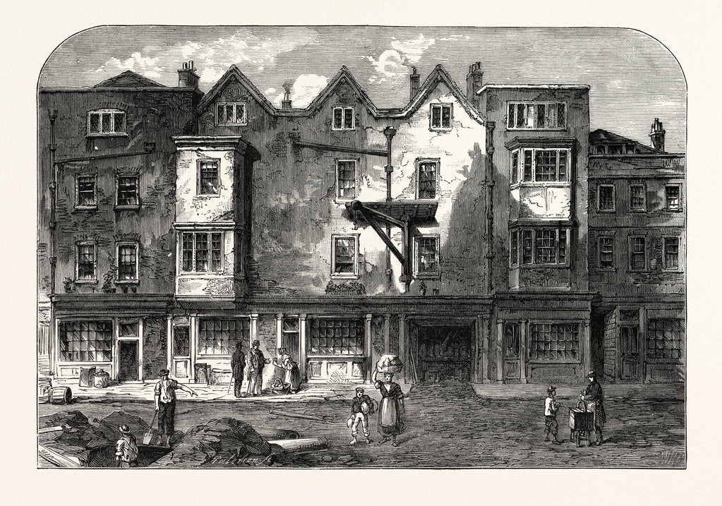 Detail of Oldbourne Hall Shoe Lane 1823 London by Anonymous