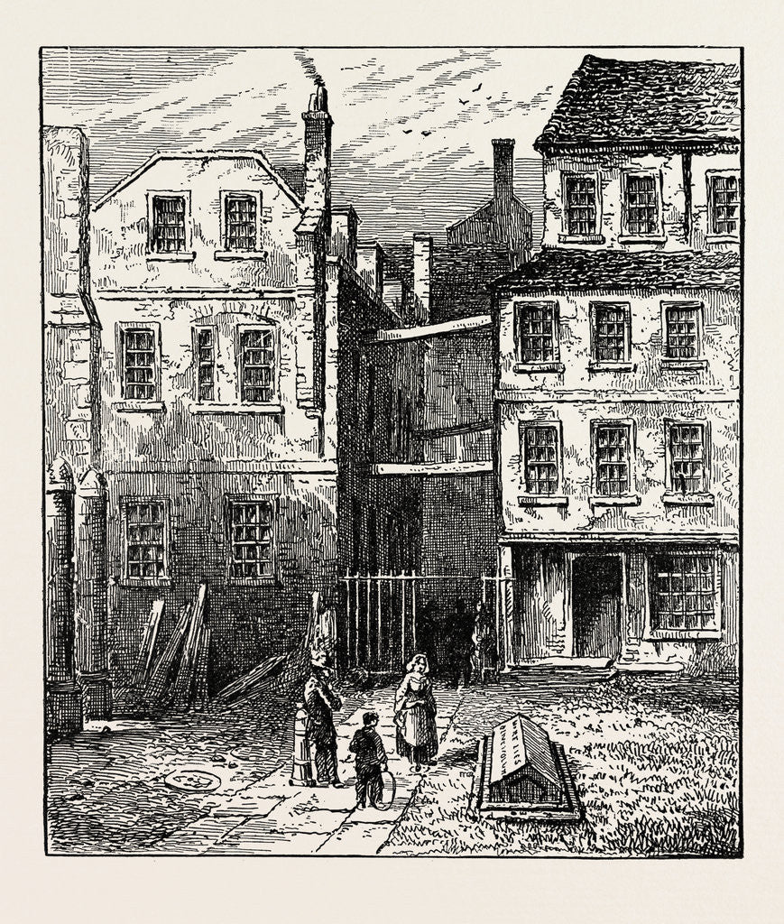 Detail of Goldsmith's Tomb in 1860 London by Anonymous