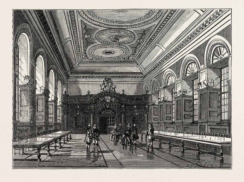 Detail of Interior of Stationers' Hall 1876 London by Anonymous