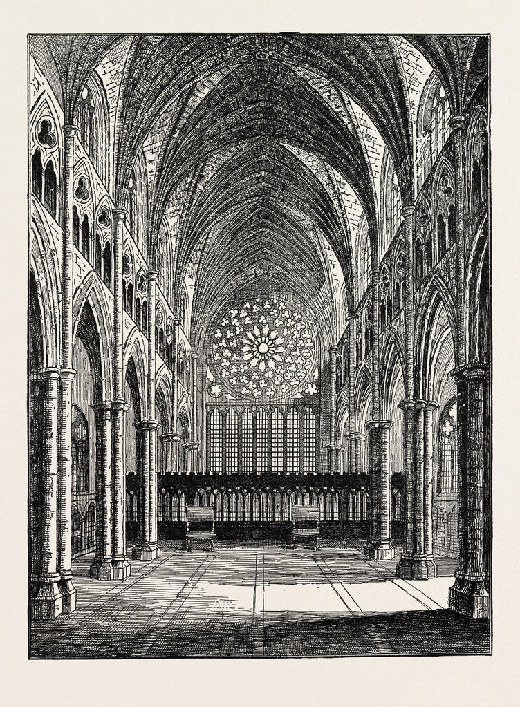 Detail of Old St. Paul's. The Interior Looking East London by Anonymous