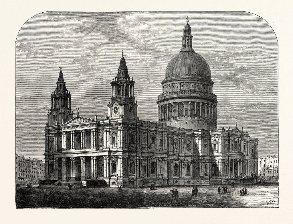 Detail of Exterior of St. Paul's Cathedral from the South-West 1800 London by Anonymous