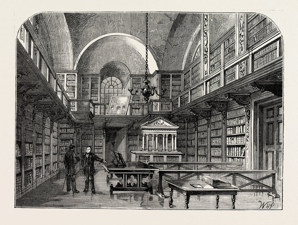 Detail of The Library of St. Paul's London by Anonymous