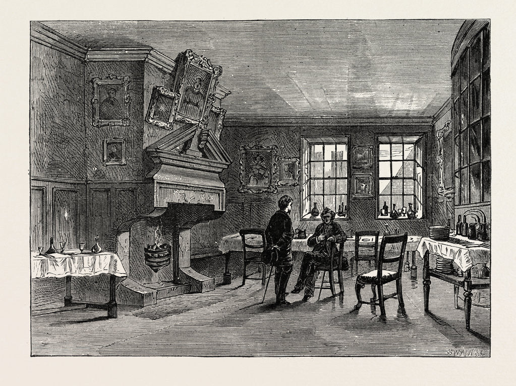 Detail of Dolly's Coffee-House London by Anonymous