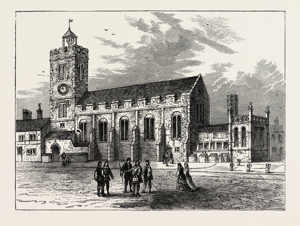 Detail of The Church of St. Michael Ad Bladum A.D. 1585 London by Anonymous