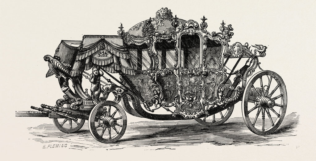 Detail of The Lord Mayor's Coach London by Anonymous