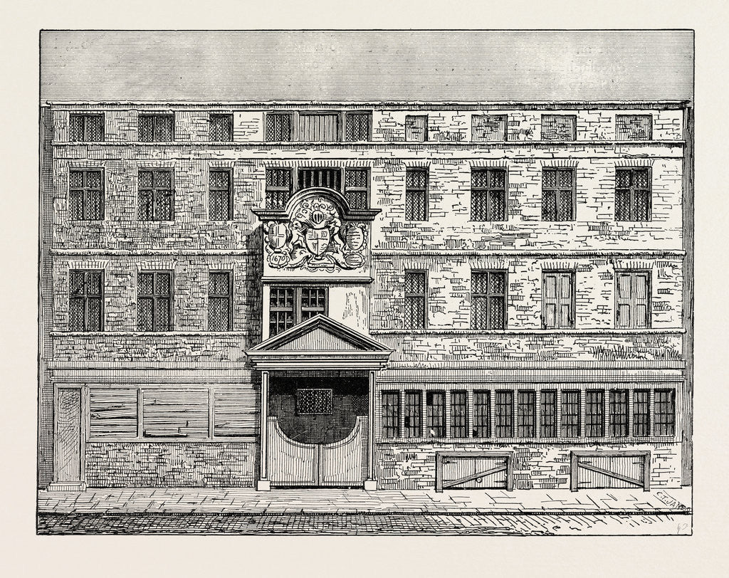 Detail of Wood Street Compter. From a View Published in 1793 London by Anonymous