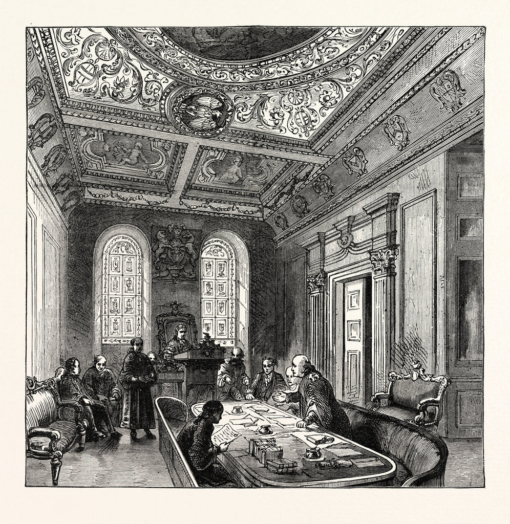 Detail of The Old Court of Aldermen Guildhall London by Anonymous