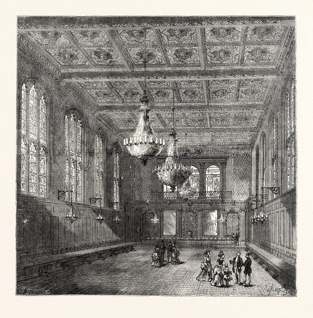 Detail of Interior of Merchant Taylors' Hall London by Anonymous