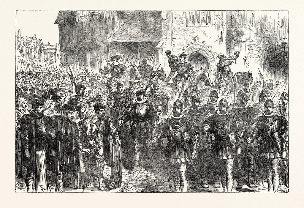 Detail of March of the Archers London by Anonymous