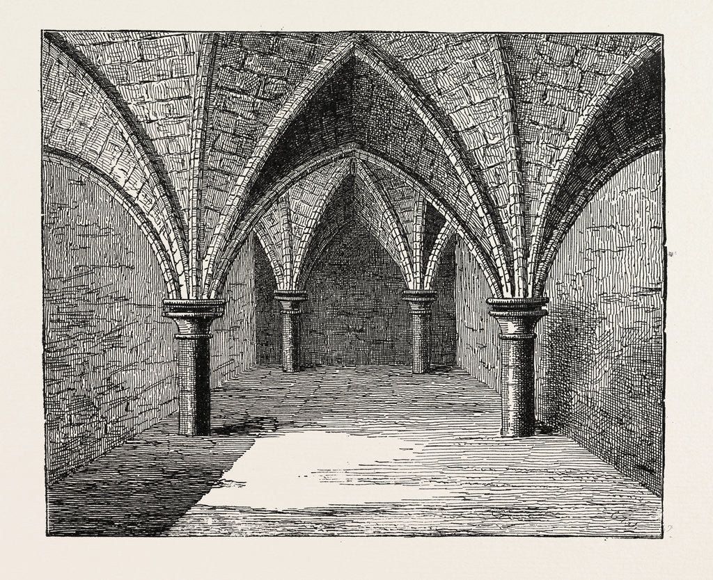 Detail of The Crypt of Gerard's Hall London by Anonymous