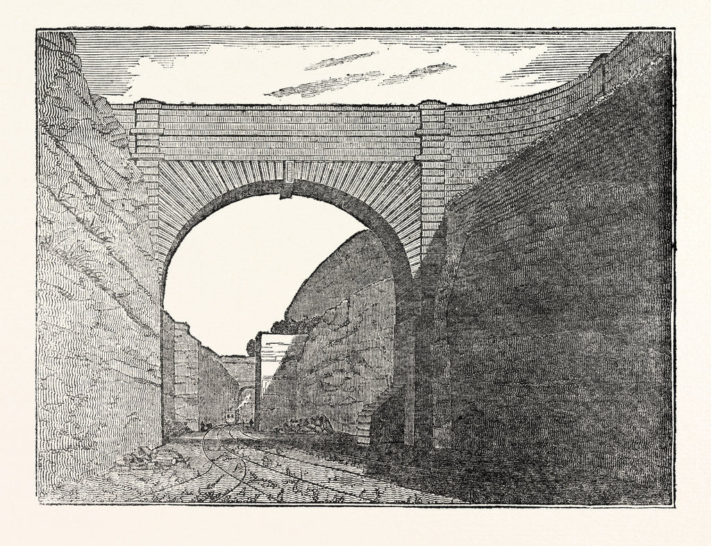 Detail of The Manchester and Liverpool Railway: Olive Mount Excavation by Anonymous