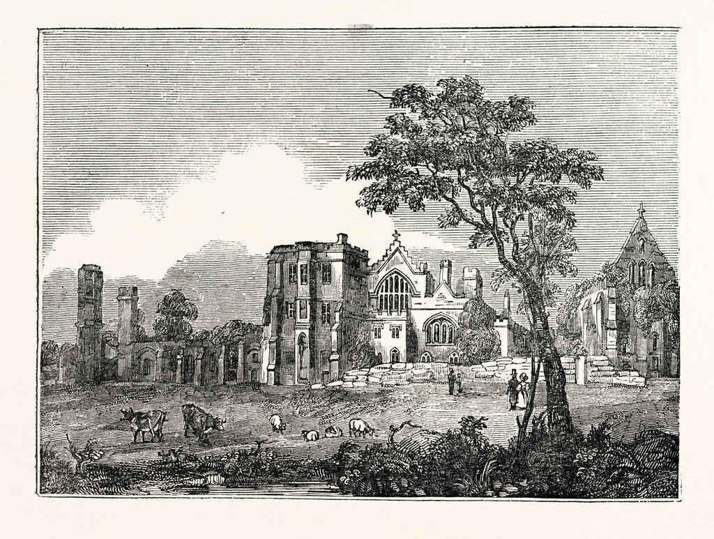 Detail of Battle Abbey Sussex by Anonymous