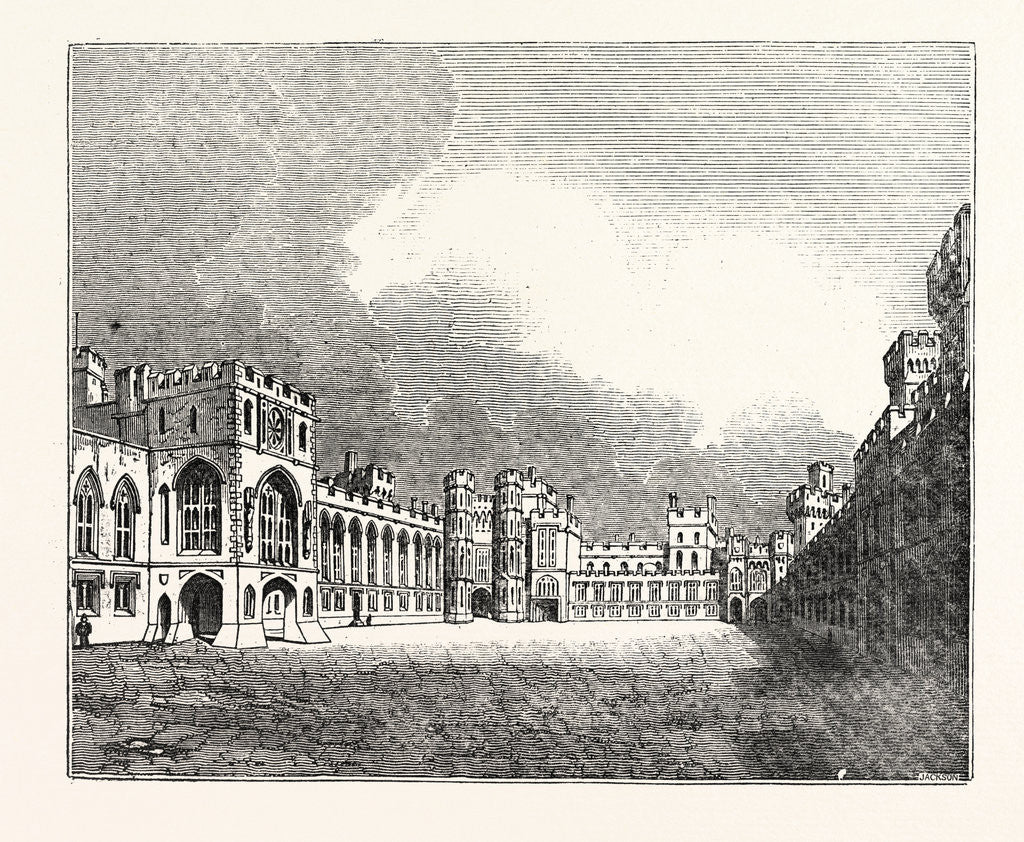 Detail of Windsor Castle Great Quadrangle by Anonymous