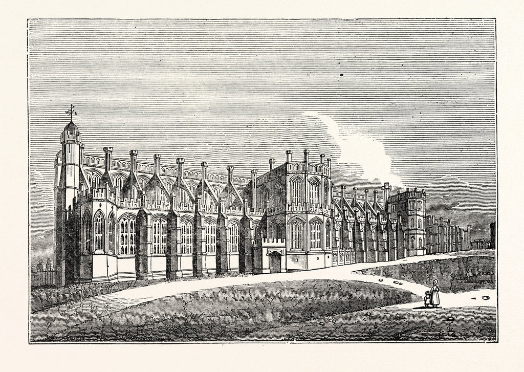 Detail of Windsor Castle: St. George's Chapel South Front by Anonymous