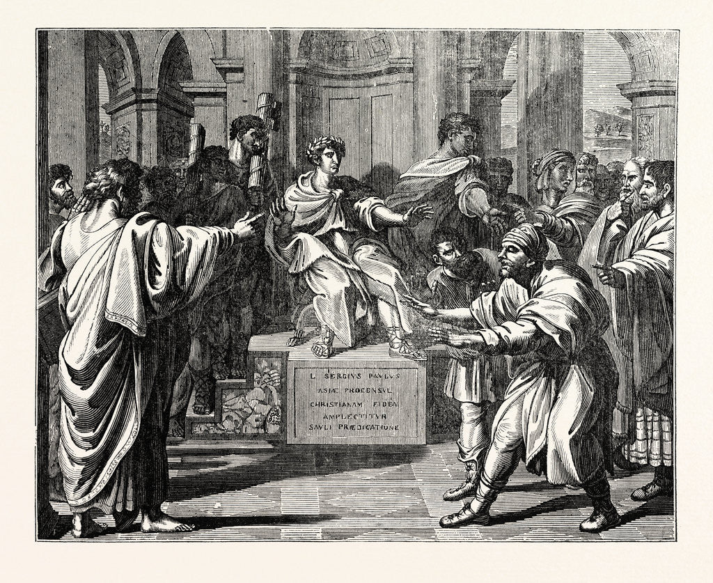 Detail of The Cartoons of Raffaelle: Elymas Struck with Blindness by Anonymous