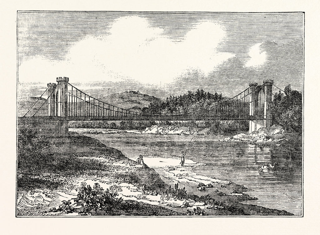 Detail of Findhorn Suspension Bridge by Anonymous