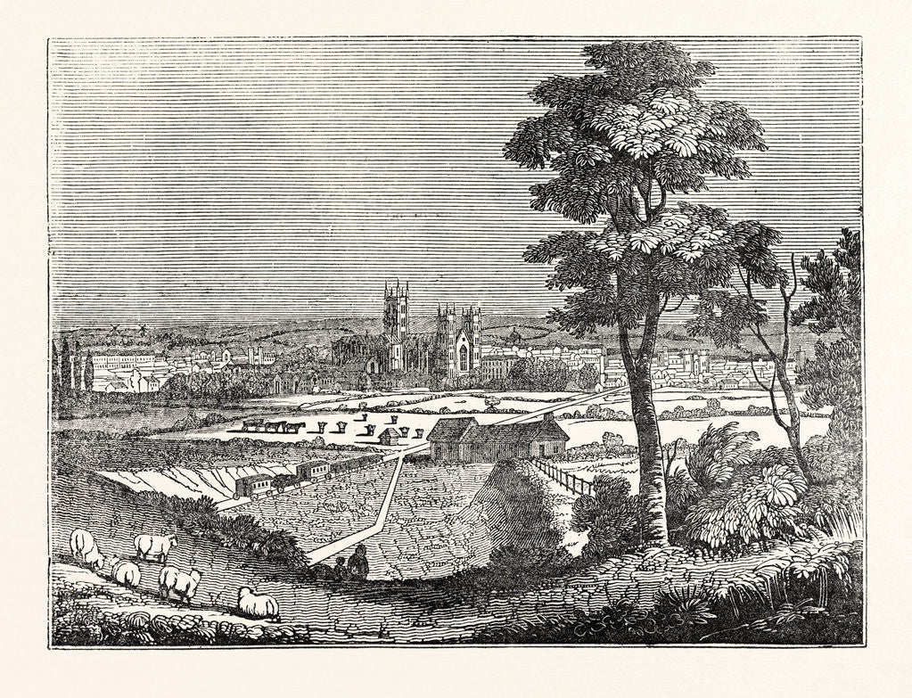 Detail of Canterbury from the Railway by Anonymous