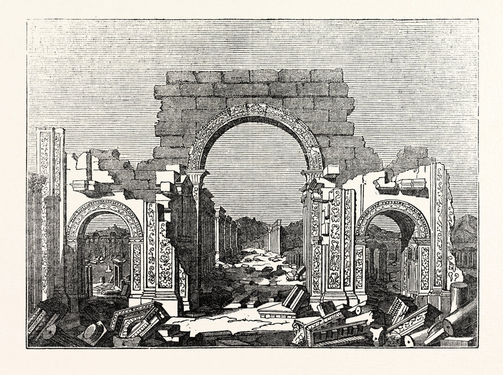 Detail of Arch at Palmyra by Anonymous