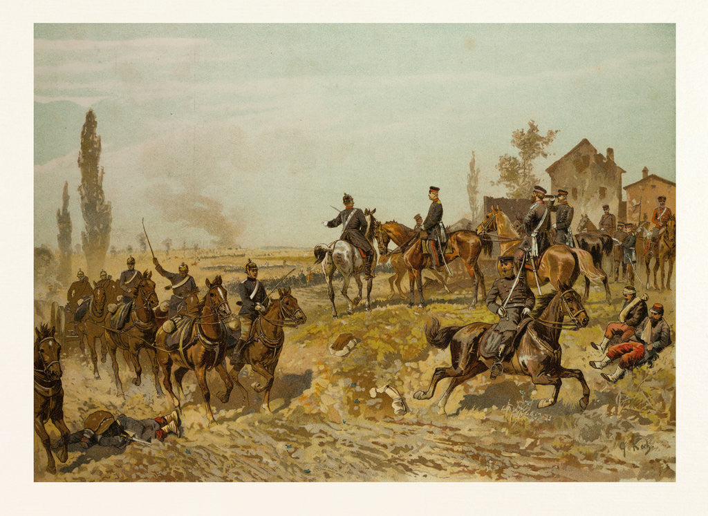 Detail of Moltke Awaits the Second Corps on the 18th of August 1871 Near Gravelotte by Anonymous