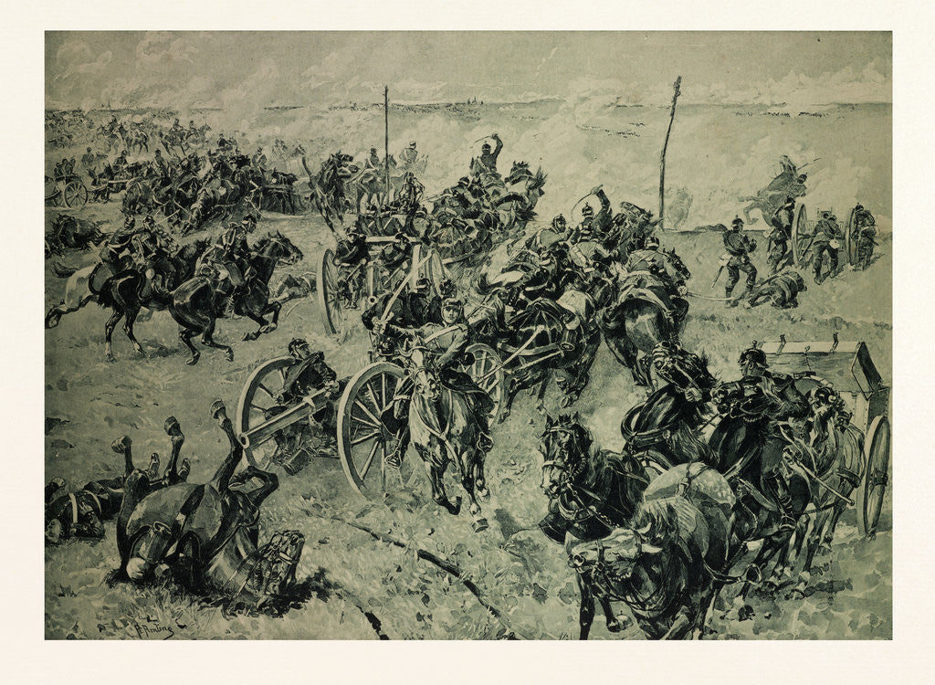 Detail of Artillery Fight in the Battle Near Gravelotte on the 18th of August, 1870 by Anonymous