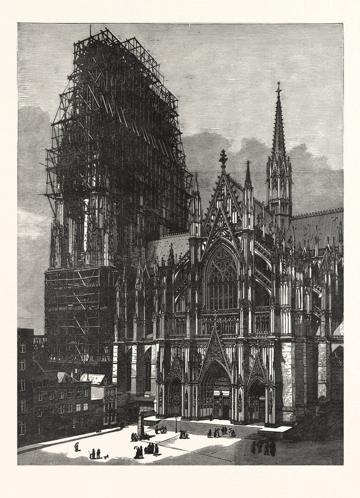 Detail of Cologne Cathedral, Finished after Six Centuries, Germany by Anonymous