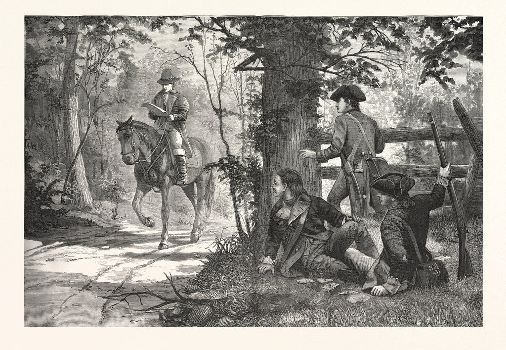 Detail of Capture of Andre, Horse, Horse Riding by Anonymous