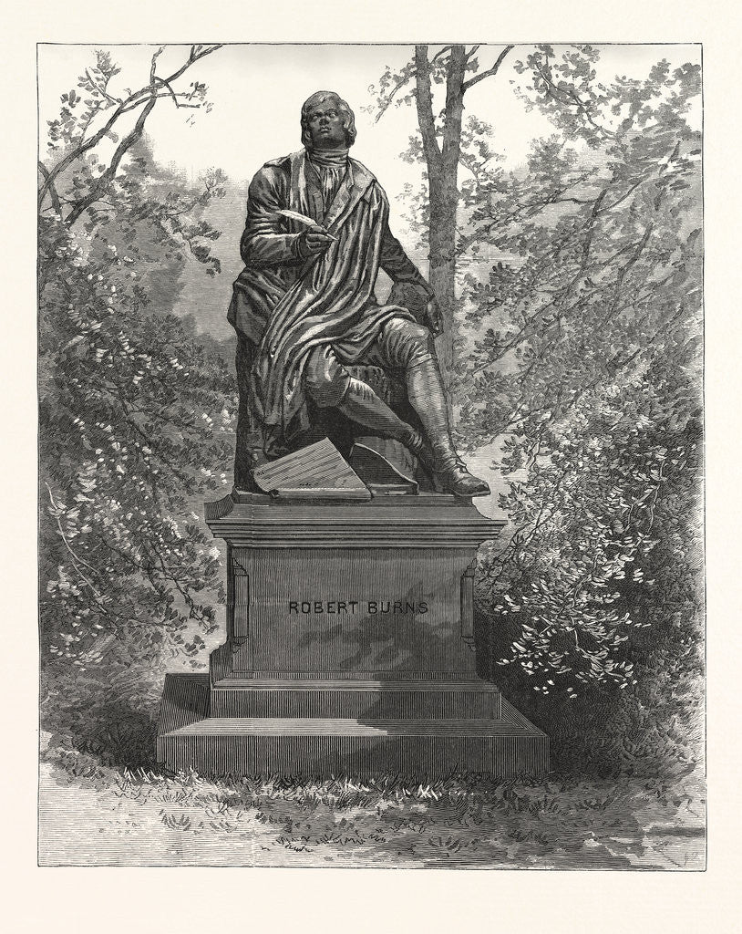 Detail of Robert Burns, the Statue Sir John Steell, Central Park. Photographed by Pach by Anonymous