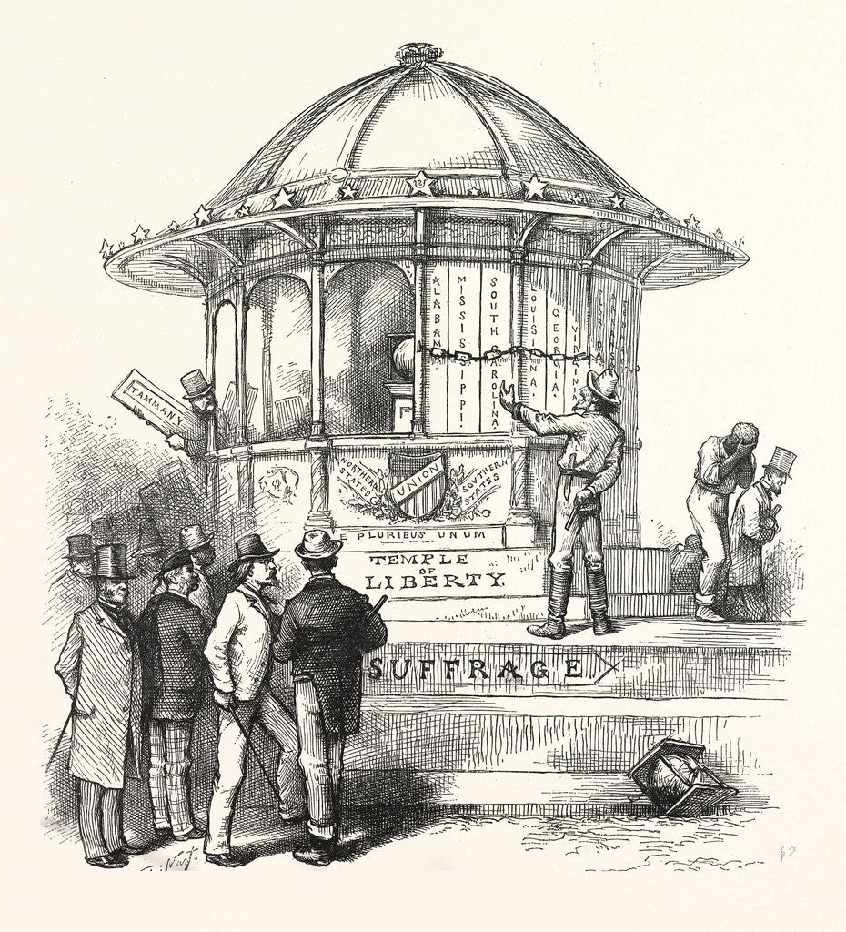 Detail of Freedom Suffrage to Blacks Means Freedom Suffrage to the Whites by Anonymous