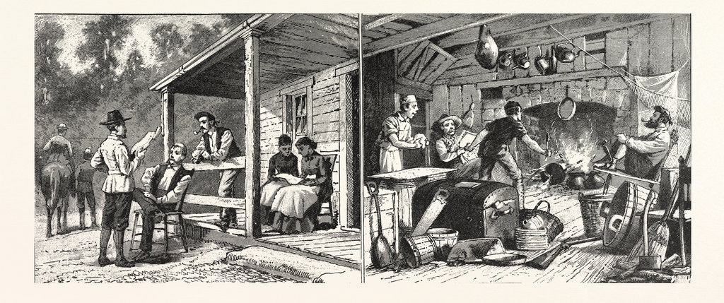 Detail of And About Rugby—the English Colony Tennessee.—from Sketches Frank H. Taylor by Anonymous