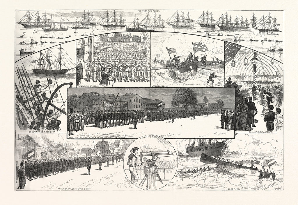 Detail of Incidents the Naval Review Fortress Monroe by Anonymous