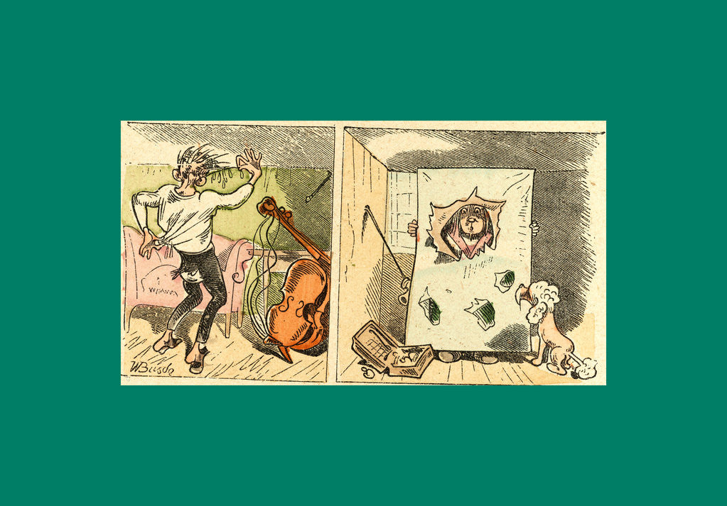 Detail of Schnaken and Schnurren, 1866, Mosquitoes and Purring by Anonymous