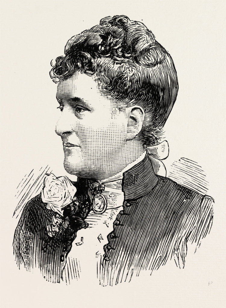 Detail of Mrs. Barkly, Wife of Mr. A.C.S. Barkly, C.M.G., F.R.G.S. Ex-Governor of Heligoland, German, Danish, British, UK by Anonymous