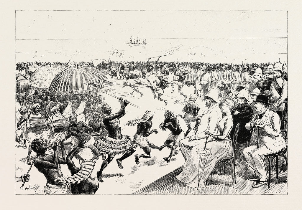 Detail of The Reception of Sir Baldwin Griffith, K.C.M.G., the New Governor of the Gold Coast, at Cape Coast Castle, Ghana by Anonymous