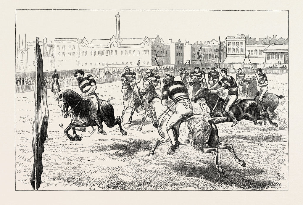 Detail of Polo Match at Lillie Bridge in Aid of the Funds of the West London Hospital, UK by Anonymous