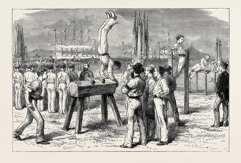 Detail of A Sketch at the Recent Gymnastic Festival at Bonn by Anonymous