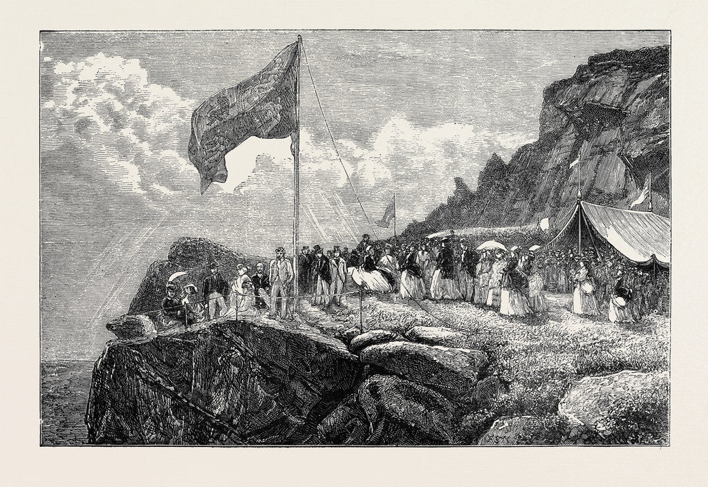 Detail of H.R.H. The Princess Mary of Cambridge Visiting the Roaches, Swythamley, Staffordshire by Anonymous