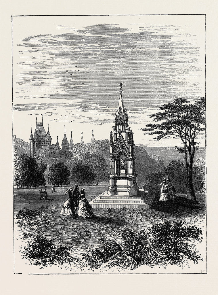 Detail of The Queen's Visit to Dunrobin: The Memorial to the Late Duchess of Sutherland by Anonymous