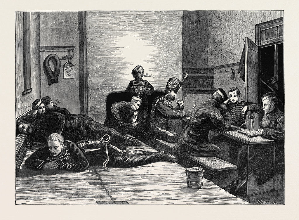 Detail of Night in a Guard-Room at Aldershot by Anonymous