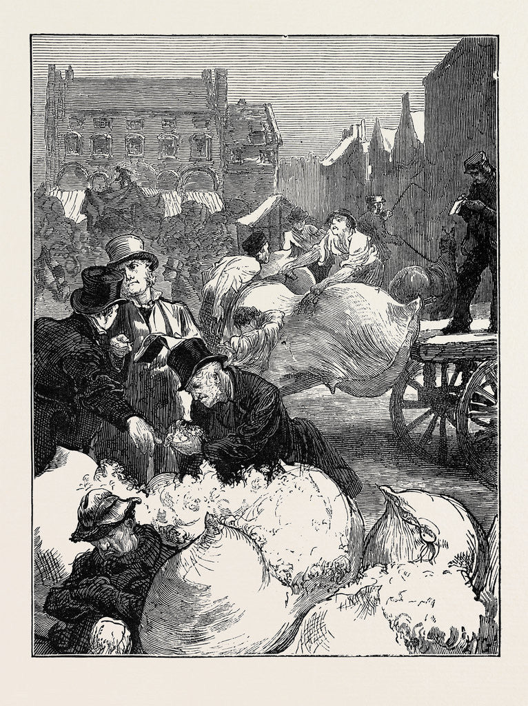 Detail of Sketches at a Northampton Wool Fair: Buying and Selling by Anonymous