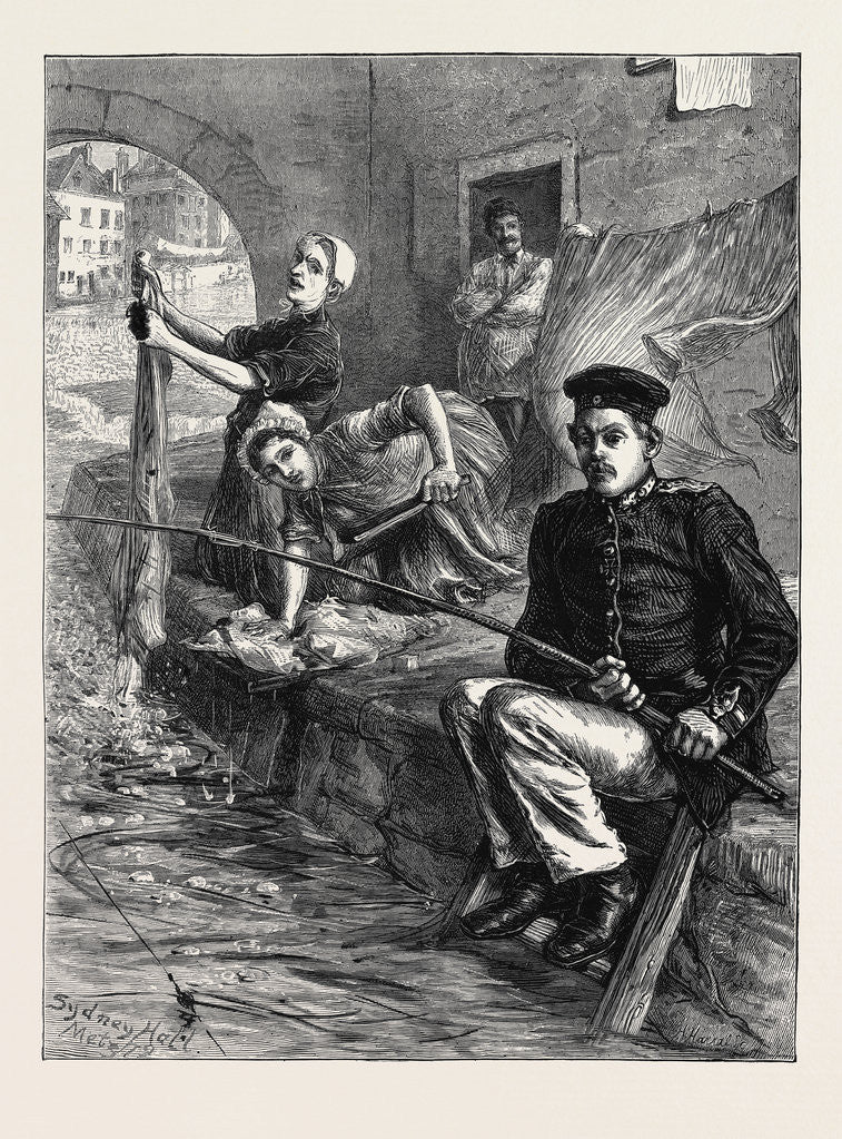 Detail of Over the Old Campaigning Ground, Fishing in Troubled Waters by Anonymous