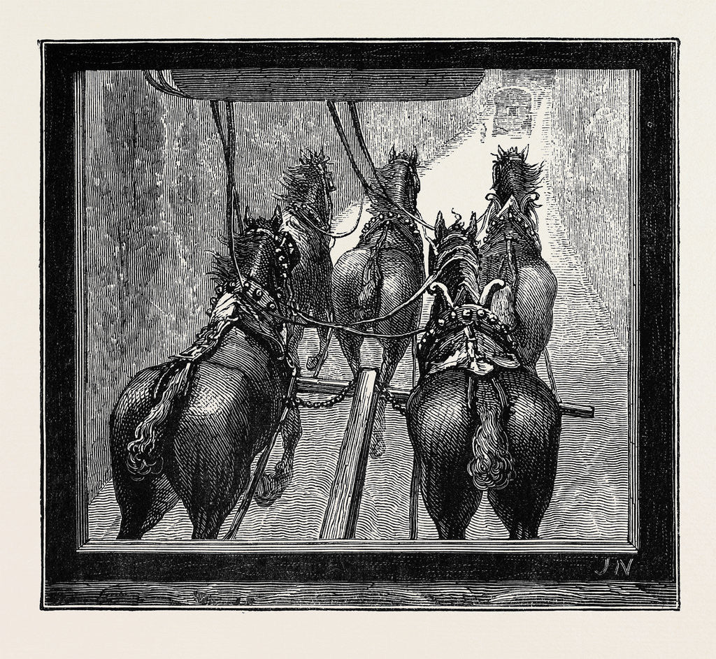 Detail of A Trip to the Pyrenees: from the Coupé of a Diligence by Anonymous