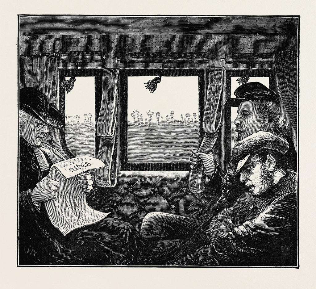 Detail of A Trip to the Pyrenees: Soldier, Priest, and Peasant by Anonymous